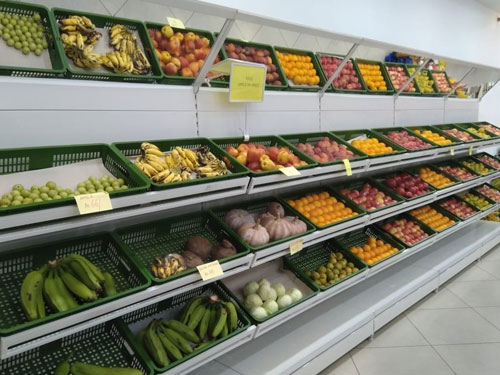 Open Adjustable Fruit and Vegetable Racks