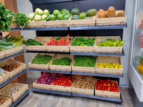 Open Adjustable Fruit and Vegetable Racks